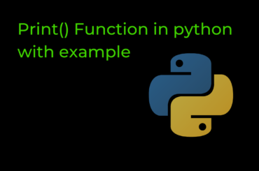 Print() Function in python with example