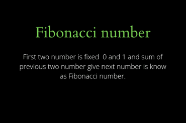 fibonacci numbers