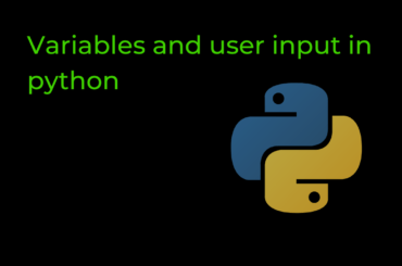 Variables and user input in python