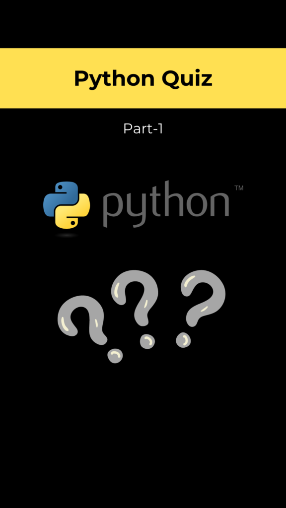 Python MCQ Question Part -1 (Python Quiz) – Allinpython.com