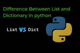 Difference Between List and Dictionary in python