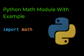 Python Math Module With Example