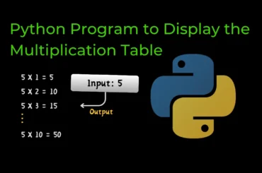 Python Program to Display the Multiplication Table