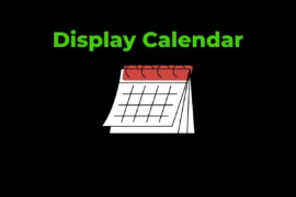 Python Program to Display Calendar