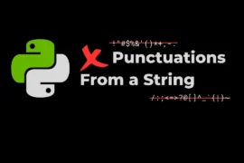 How to Remove Punctuations From a String in Python