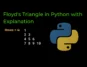 Floyd's Triangle in Python