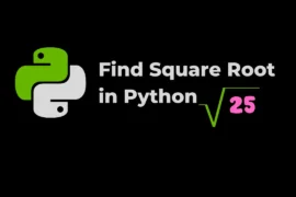How to Find Square Root in Python