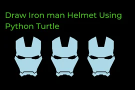 Draw Iron man Helmet Using Python Turtle