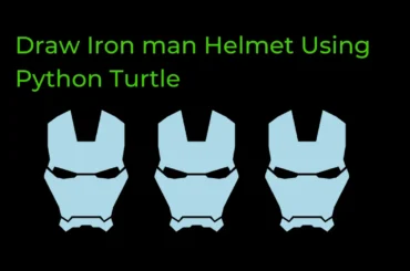 Draw Iron man Helmet Using Python Turtle