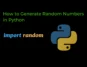 How to Generate Random Numbers in Python